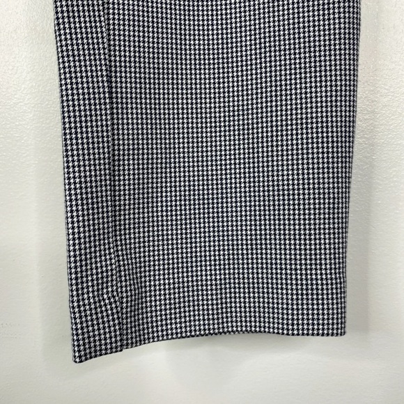 Loft Sutton Skinny Ankle Pant Blue White Houndstooth Sz. 14 - Picture 3 of 10